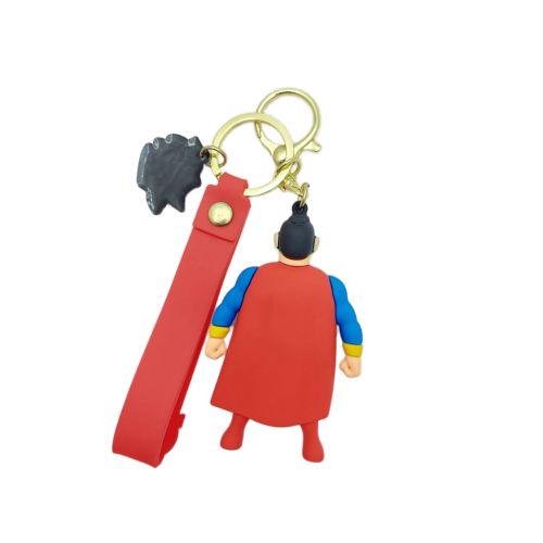 Superman Rubber Doublesided Keychain/Keyring