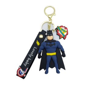 Batman Design Good Quality Rubber Keyring