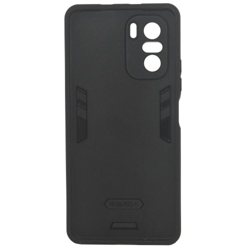 Poco F3 Armor Integration Camera protection, Support Magnetic Car Mounts, Stylish Dual Layer Hard PC Back Cover