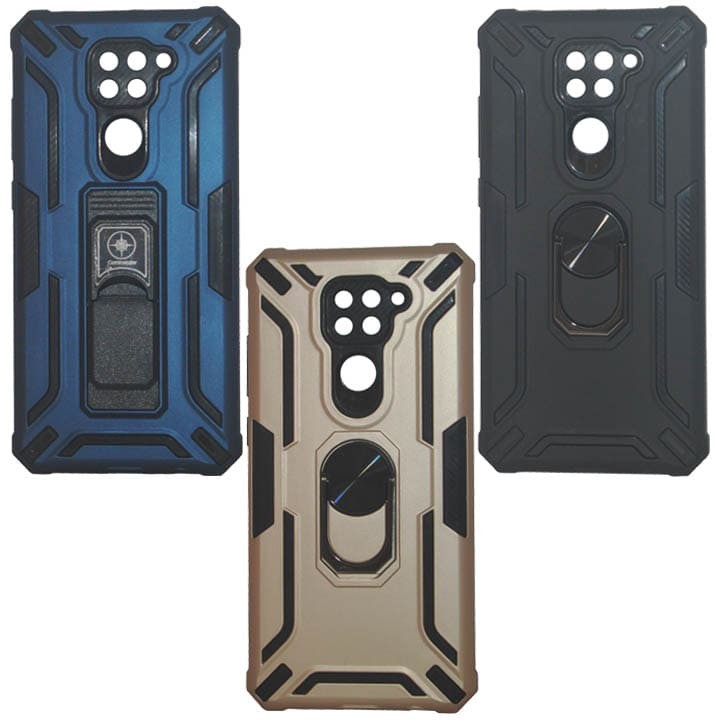 Redmi Note 9 Armor Integration Camera protection, Support Magnetic Car Mounts, Stylish Dual Layer Hard PC Back Cover