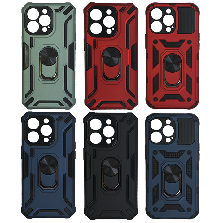 Iphone 13-15 Pro Armor Integration Camera protection, Support Magnetic Car Mounts, Stylish Dual Layer Hard PC Back Cover