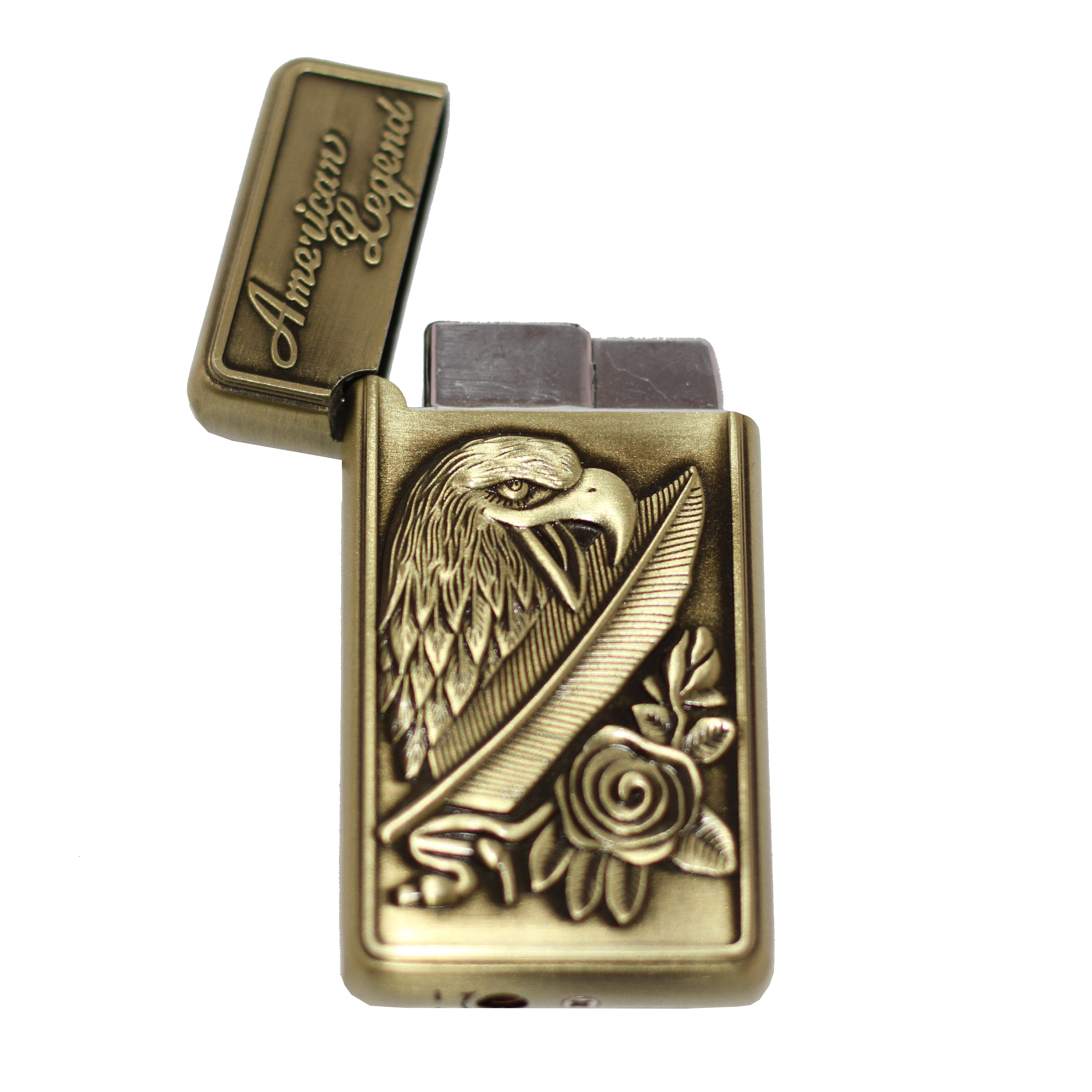 American legend With Eagle Printed Wndproof Metal Refillable Lighter