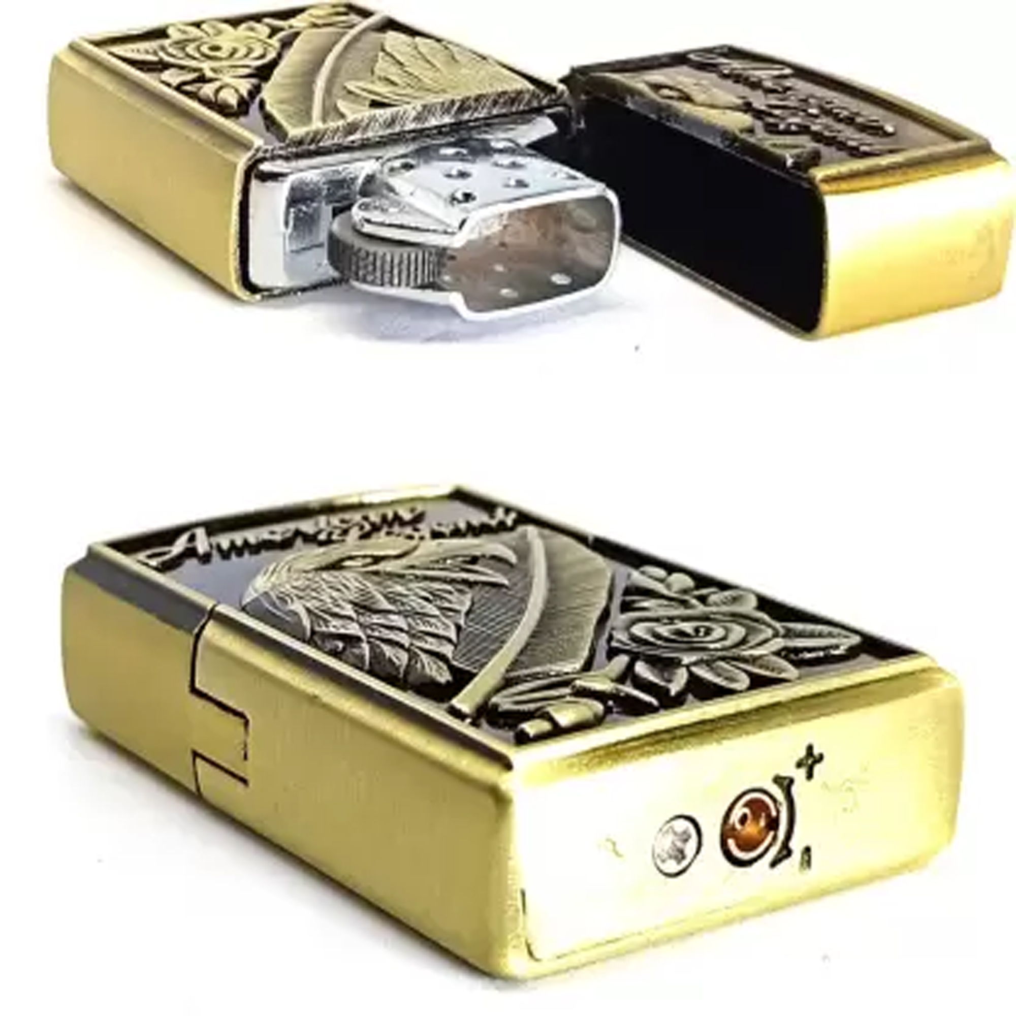 American legend With Eagle Printed Wndproof Metal Refillable Lighter