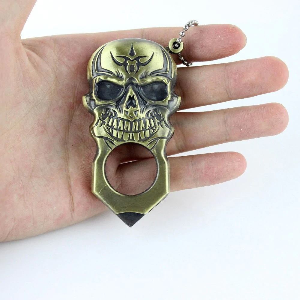 Cool Skull Style Pocket Metal Cigar Cigarette Lighter