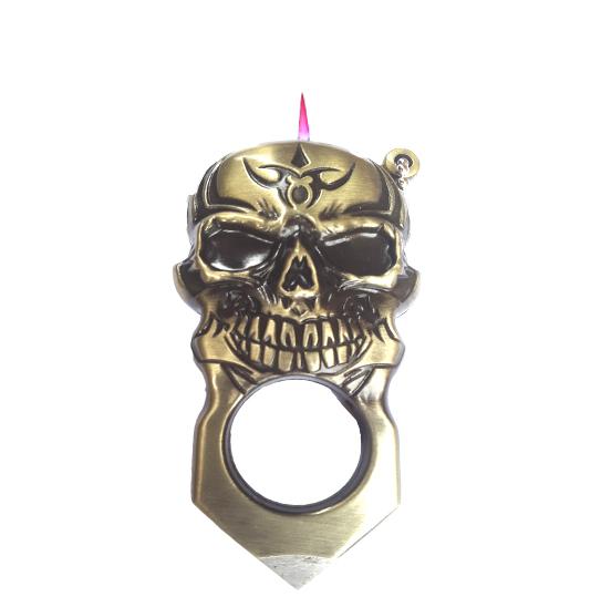 Cool Skull Style Pocket Metal Cigar Cigarette Lighter