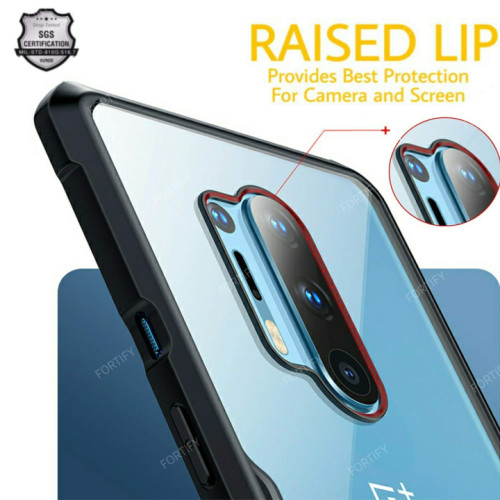 OnePlus 8 XUNDD Case Integrated Camera Protection, Military Grade Drop Tested, Slim Clear Back With Shockproof Soft TPU Bumper Frame Cover