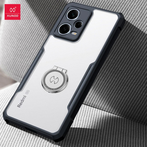 Redmi Poco X5 5G / Redmi Note 12 (INT) XUNDD Case Integrated Camera Cover, Military Grade Drop Tested, Slim Clear Back With Shockproof Soft TPU Bumper Frame Cover