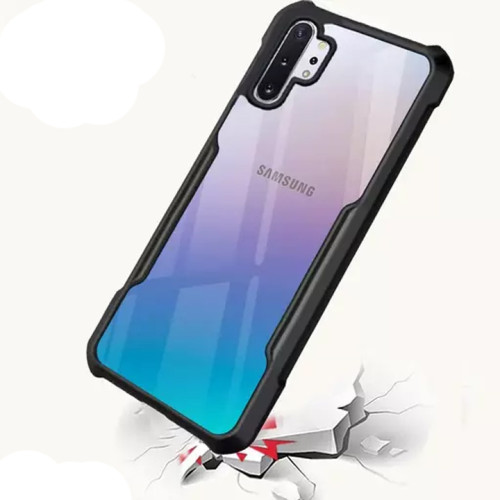 Samsung Galaxy Note 10 Plus XUNDD Case Integrated Camera Protection, Military Grade Drop Tested, Slim Clear Back With Shockproof Soft TPU Bumper Frame Cover