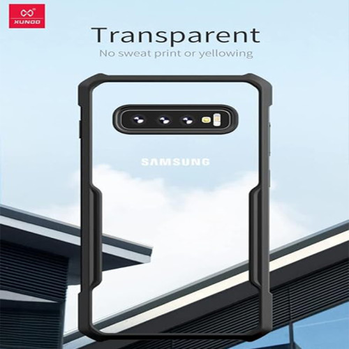 Samsung Galaxy S10 Plus XUNDD Case Integrated Camera Protection, Military Grade Drop Tested, Slim Clear Back With Shockproof Soft TPU Bumper Frame Cover