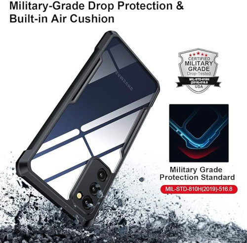 Samsung Galaxy S20 FE XUNDD Case Integrated Camera Protection, Military Grade Drop Tested, Slim Clear Back With Shockproof Soft TPU Bumper Frame Cover