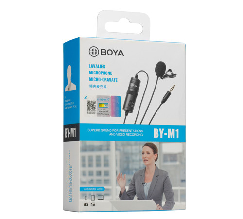 BOYA BY-M1 Omni Directional Lavalier Microphone-BOYA