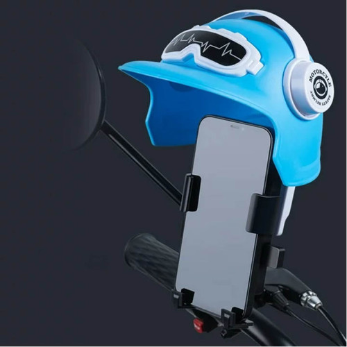 Animal Series Motorcycle Mobile Holder Sunshade Umbrella Waterproof Small Helmet Sunscreen Phone Stand Bracket