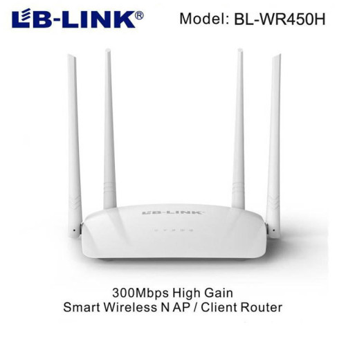 LB-Link BL-WR450H High Gain Smart Wireless DSL AP Client Router 300MBPS WiFi N Router, Repeater, Access Point 4 High Gain Antenna