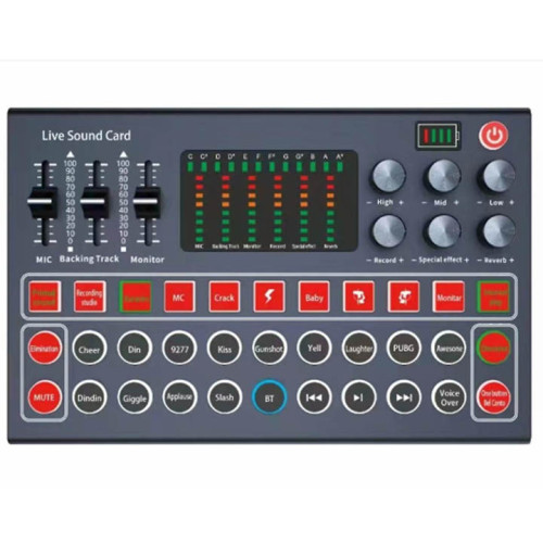 Studio Audio Interface Sound Card Professional Computer Pc Mobile Phone Live