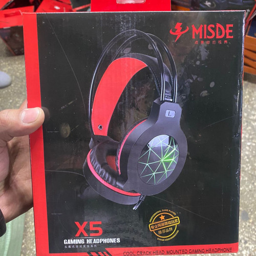 MISDE X5 USB LED Gaming Headphone PC Surround Sound Stereo