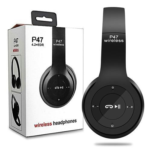 P47 5.0+ EDR Wireless Bluetooth Foldable Headset With Microphone For All Mobile & Device Support