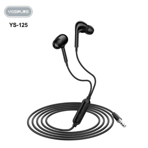 YESPLUS YS-125 PRO Sound Earphone  HIFI Audio Music 3.5mm  Super Bass  Subwoofer  Digital Noise Canceling