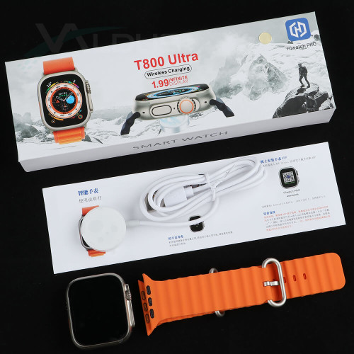 T800 Ultra Smartwatch Series 8 1.99 Inch for Men Women Smart Watch IP67 Waterproof Wireless Charging Fitness Bracelet