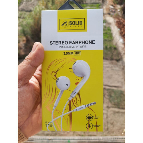 Solid T15 Stereo Earphone With Heavy Bass