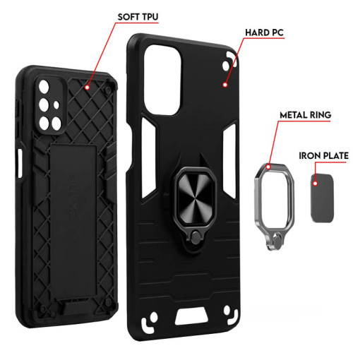 Poco X4 Pro Armor Integration Camera protection, Support Magnetic Car Mounts, Stylish Dual Layer Hard PC Back Cover