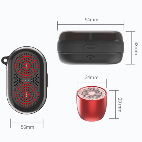 OneDer V17 TWS Portable Mini Speaker with Custom Bass Radiator Brief Design Speaker for Shower RoomBikeCar