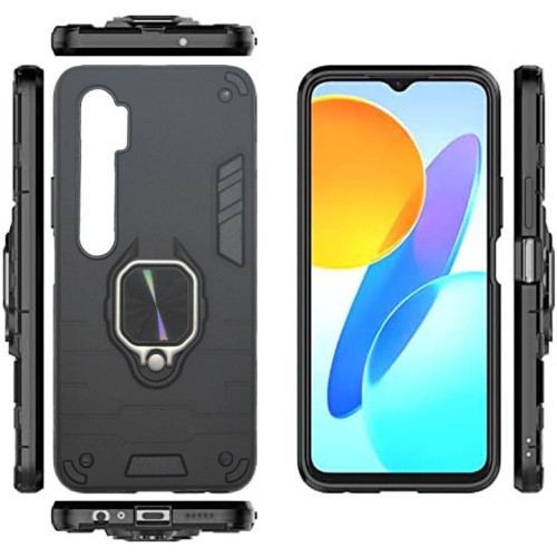 Redmi Note 10 Lite Armor Integration Camera protection, Support Magnetic Car Mounts, Stylish Dual Layer Hard PC Back Cover