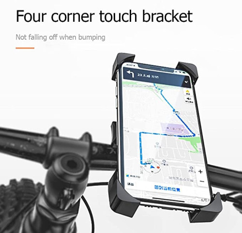 JOYROOM Universal(4-6.5) Bike Smartphone Holder Handlebar Mount - Anti-shock - Toolless Install - For Road Bike, MTB and Motorbike