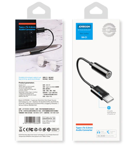 SH-C1 type-c to 3.5mm audio conversion cable type-c to HIFI+PD Audio Converter