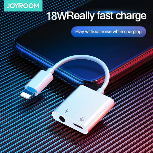 Joyroom S-Y104 Ben Series Lightning Audio and Charging Cable - White