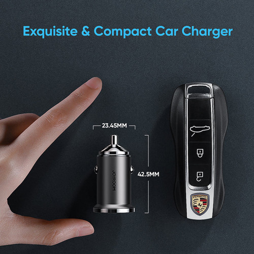 JOYROOM C-A35 45W Mini 2-port ring-pull fast car charger