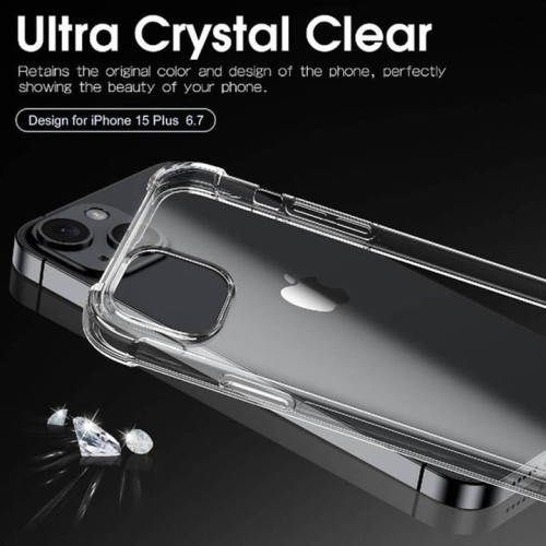 Iphone 15 Integration Camera Protection, Crystal Clear Transparent Cover Case