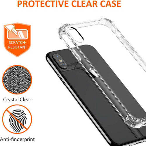 Iphone X-XS Integration Camera Protection, Crystal Clear Transparent Cover Case