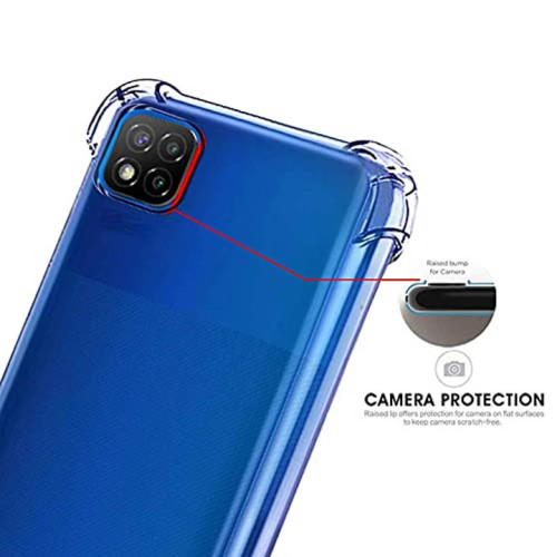 Redmi Note 9C-9-9C Nfc-Redmi Poco C3 Poco C31-Redmi 10A Integration Camera Protection, Crystal Clear Transparent Cover Case