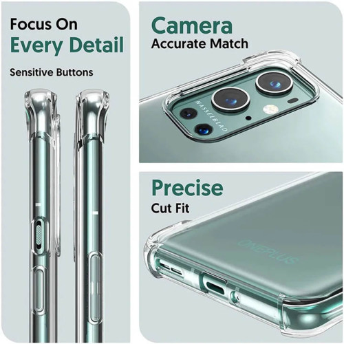 Oneplus 9 Pro Integration Camera Protection, Crystal Clear Transparent Cover Case