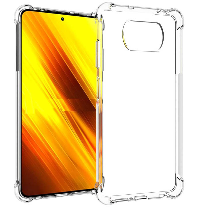 Redmi 9A Redmi Poco X3 X3 Pro-Poco X3 NFC Integration Camera Protection, Crystal Clear Transparent Cover Case