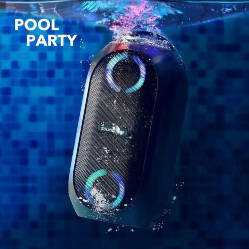 Anker Soundcore Rave PartyCast Wireless Party Speaker | Black | 80W | IPX7 Waterproof | 18-Hr Playtime