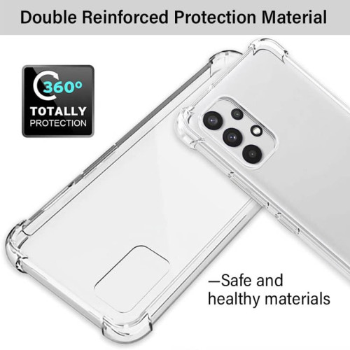 Samsung Galaxy A53 5G Integration Camera Protection, Crystal Clear Transparent Cover Case