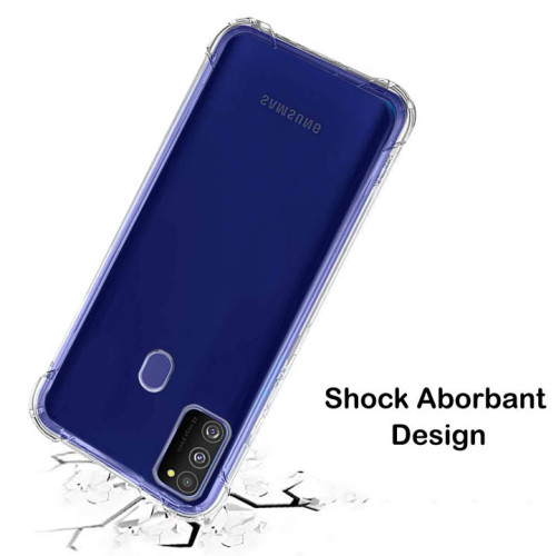 Samsung Galaxy M21-M30S Integration Camera Protection, Crystal Clear Transparent Cover Case
