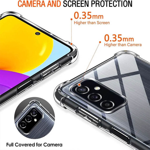 Samsung Galaxy M52 5G Integration Camera Protection, Crystal Clear Transparent Cover Case