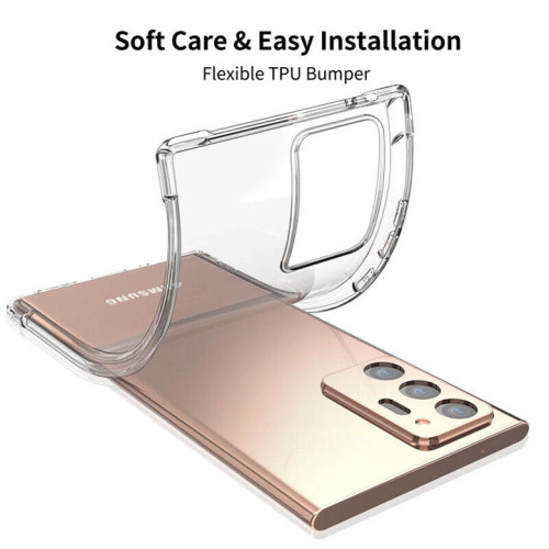 Samsung Galaxy Note 20 Ultra Integration Camera Protection, Crystal Clear Transparent Cover Case