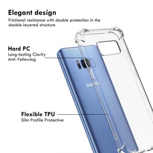 Samsung Galaxy S8-S8 Plus Integration Camera Protection, Crystal Clear Transparent Cover Case