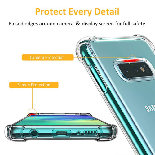 Samsung Galaxy S10 Plus Integration Camera Protection, Crystal Clear Transparent Cover Case