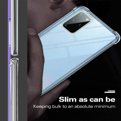 Samsung Galaxy S20 Plus Integration Camera Protection, Crystal Clear Transparent Cover Case