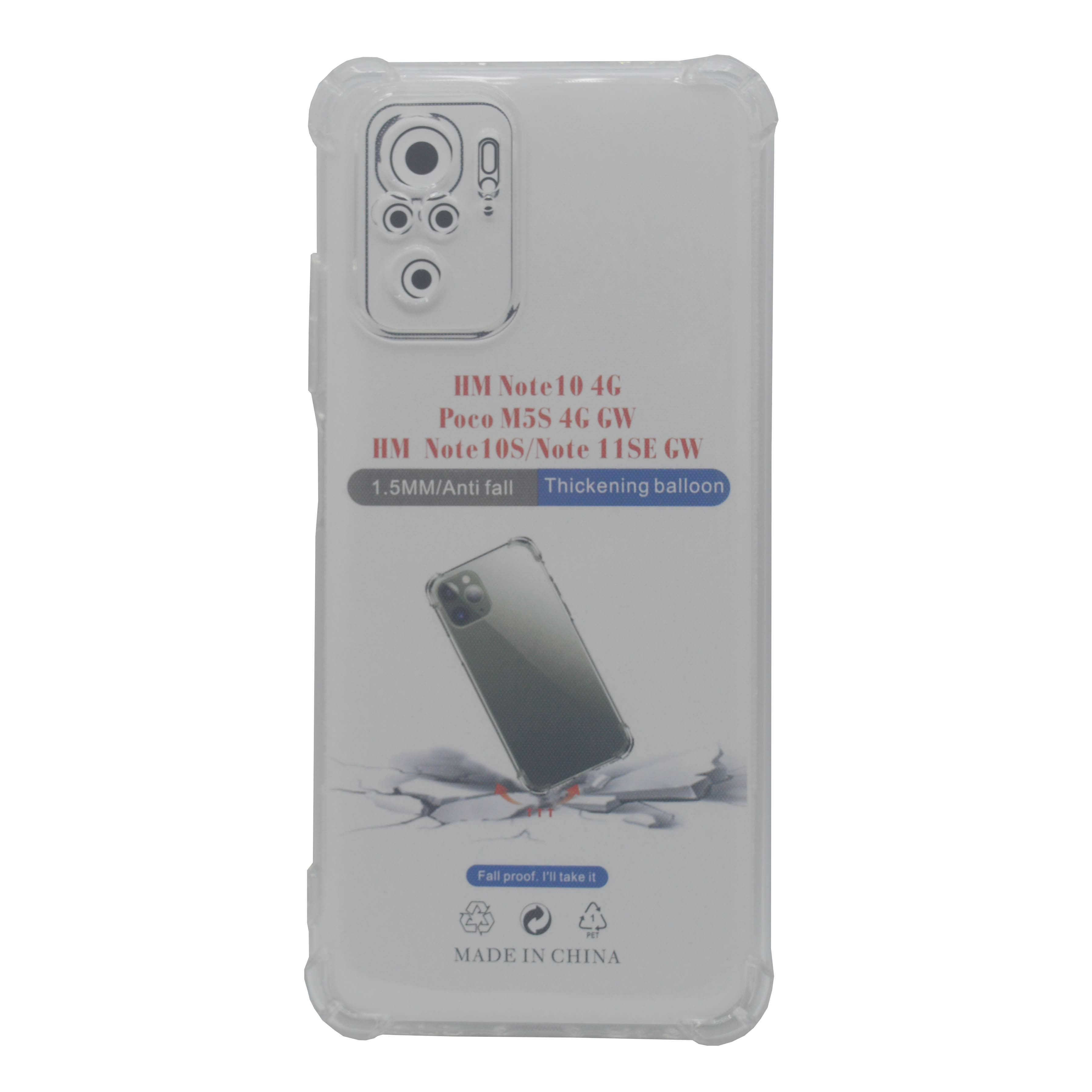 Redmi Redmi Note 10 4G-Poco M5S 4G-Redmi Note 10S-Note 11SE  Integration Camera Protection, Crystal Clear Transparent Cover Case