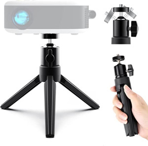 Mini Tripod Stand 6.3 Inch [Universal 1/4 Screw] [Ballhead]  For Mini Projector/Cameras/Mobile