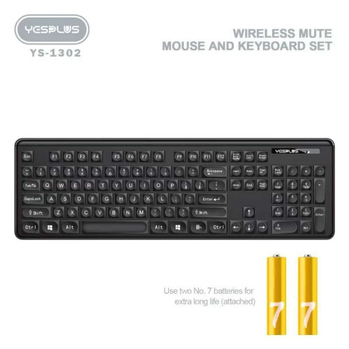 YesPlus Y-1302 Wireless Keyboard And Mouse Set