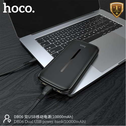Hoco DB06 Dual USB Port Power Bank (10000mAh)