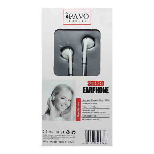 Pavo P30 Luxury Stereo Earphone