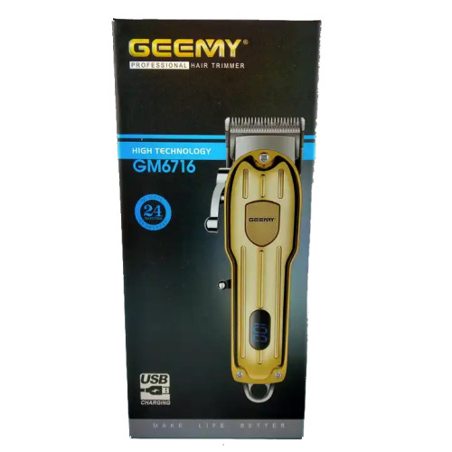 Geemy GM-6716 Rechargeable Metal Hair Clipper