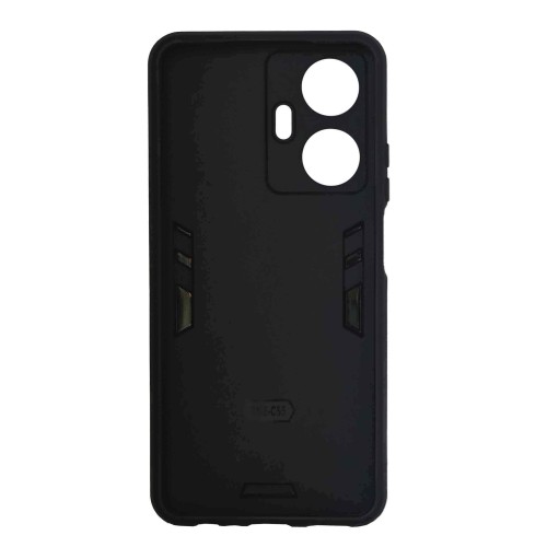 Realme Narzo N55 Armor Integration Camera protection, Support Magnetic Car Mounts, Stylish Dual Layer Hard PC Back Cover